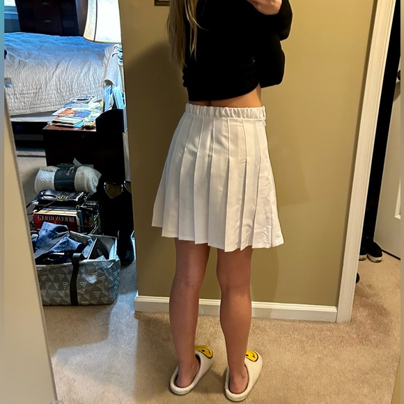 Wild Fable Pleated Skirt White - Picture 3 of 9